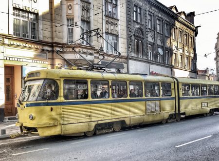 Anne Wilcox Photography travelling with a camera Bosnia Herzegovina Sarajevo tram